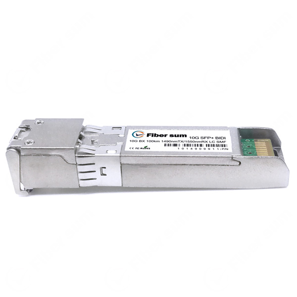 SFP10G-BX-23-100 10G BIDI SFP+ 100km (37.3 mi) 1490nm-TX/1550nm-RX LC SMF DOM Optical Module